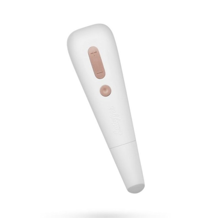Vakum Dalgalı Klitoral Stimülatör Beyaz 17 Cm
