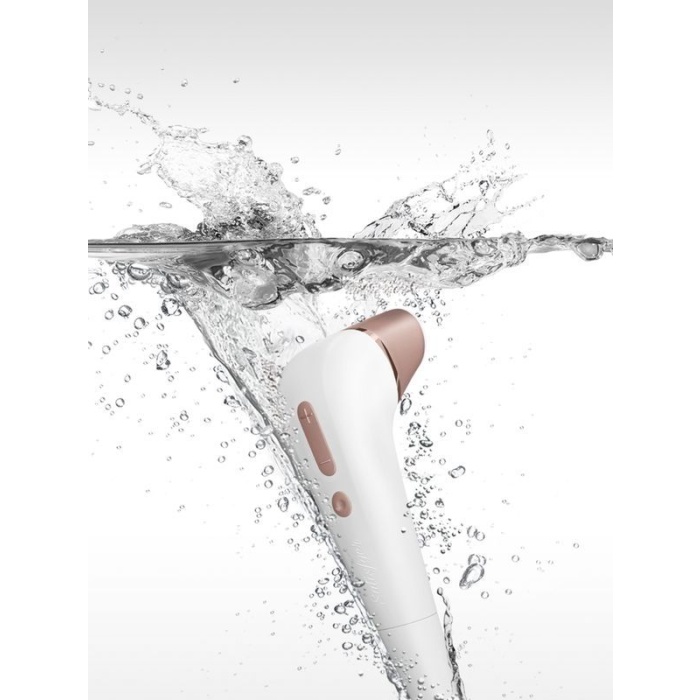 Vakum Dalgalı Klitoral Stimülatör Beyaz 17 Cm