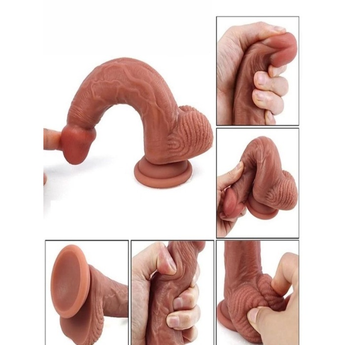 Çift Katmanlı Realistik Dildo