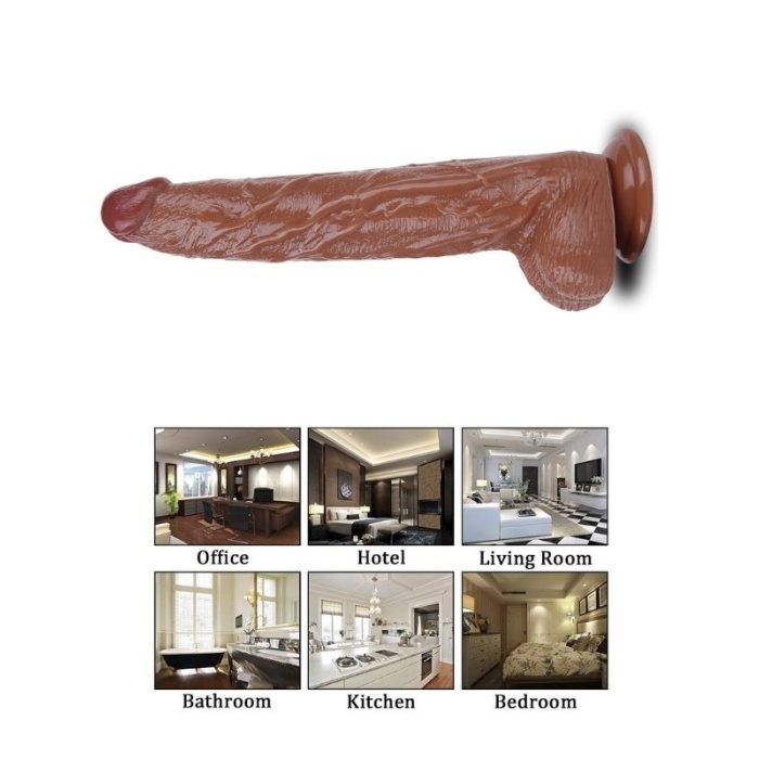 32 Cm Kahverengi Dildo