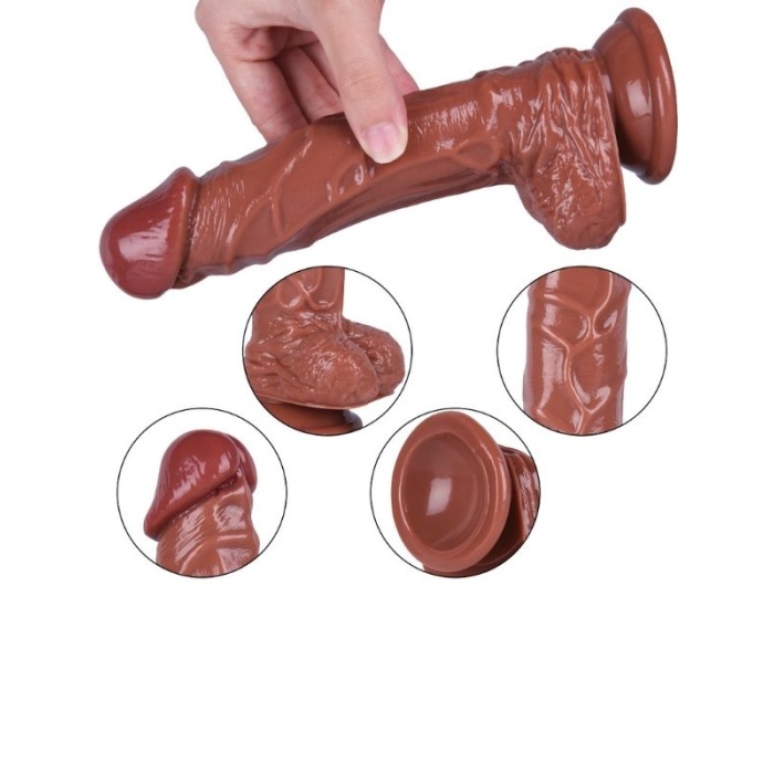 21 Cm Kahverengi Dildo