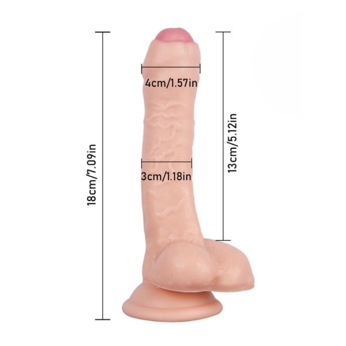 18 Cm Realistik Dildo 0