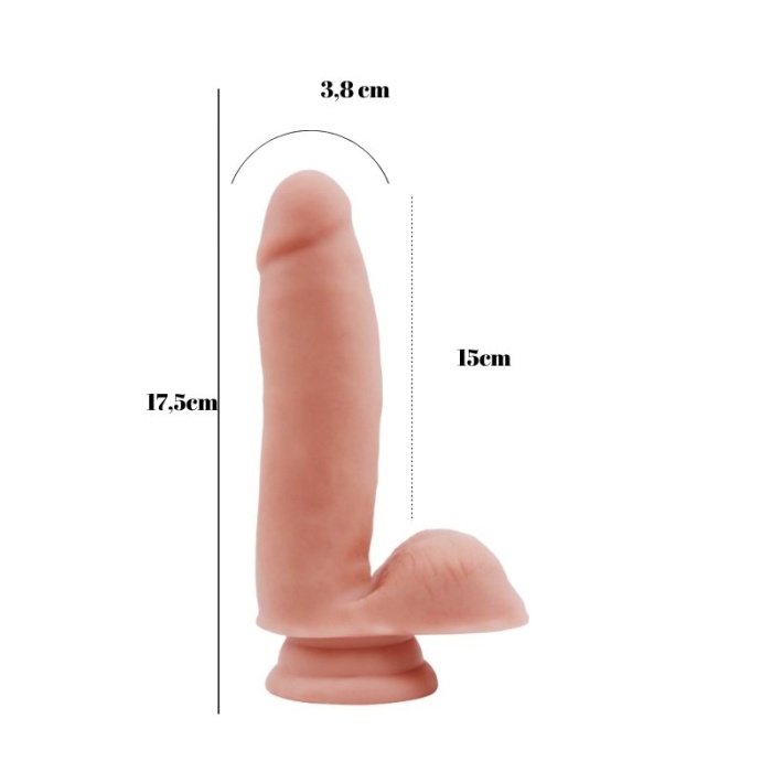 Sex Lure 17.5 Cm Kıkırdaklı Gerçekçi Dildo