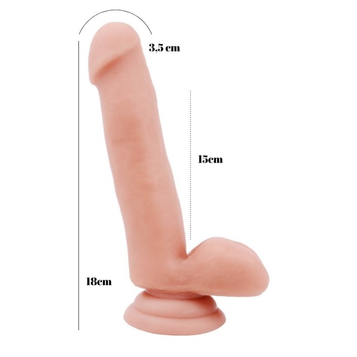 Philander 18 Cm Kıkırdaklı Gerçekçi Dildo