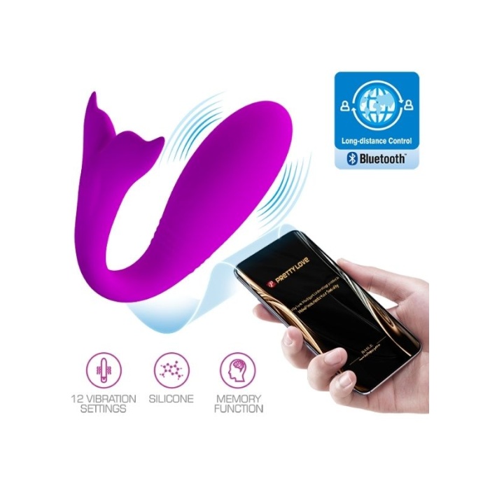 Telefon Kontrollü Balina Kuyruklu 12 Titreşim Modlu Modern Vibratör