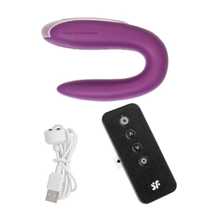 Satisfyer Double Fun Telefon Kontrollü Ve Uzaktan Kumandalı Violet Vibratör