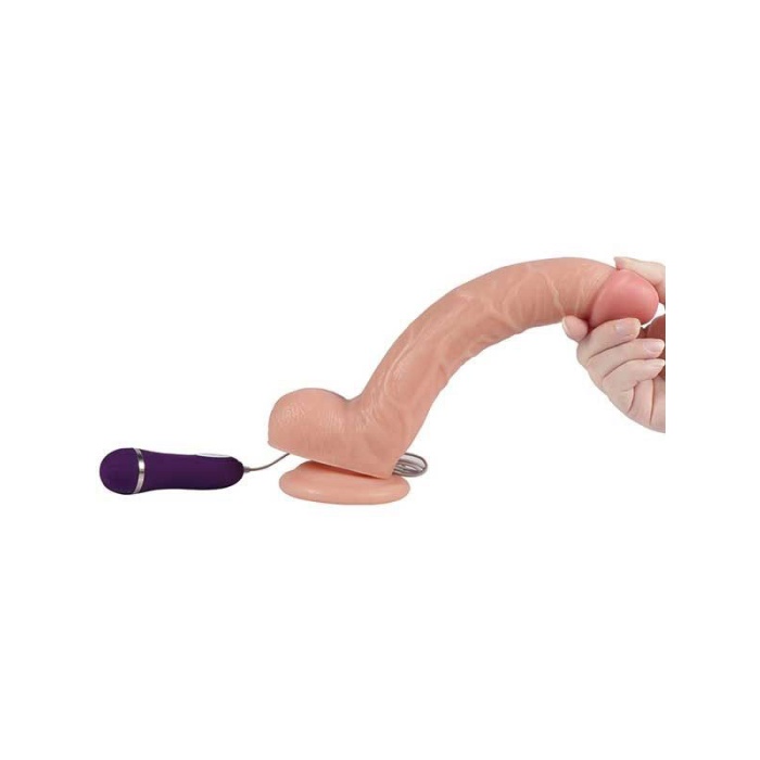 Shequ Optimus Titreşimli Realistik Dildo 28 Cm