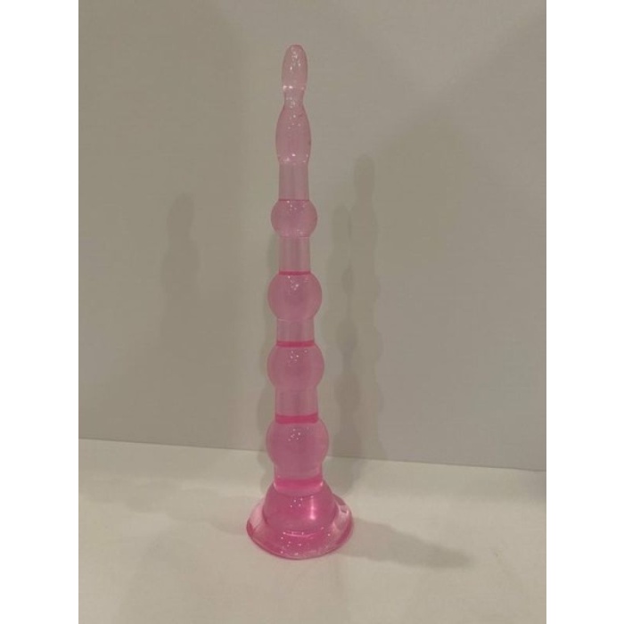 6 Boğumlu 17.5 Cm Vantuzlu Silikon Anal Plug