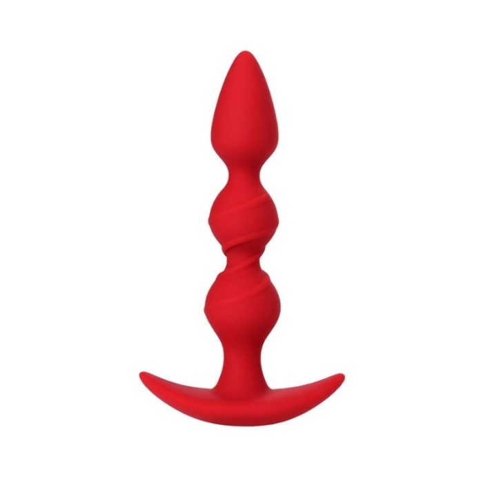 Trio Anal Plug Kırmızı 16 Cm