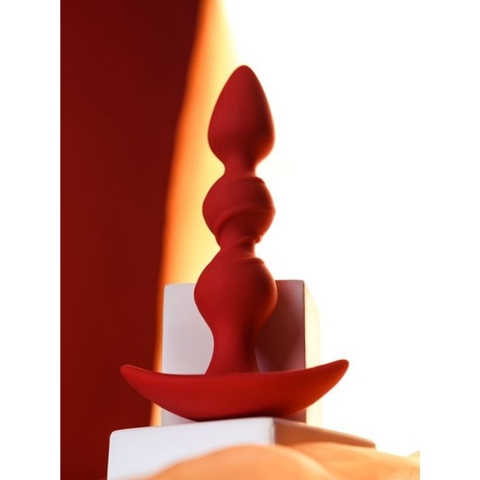 Trio Anal Plug Kırmızı 16 Cm