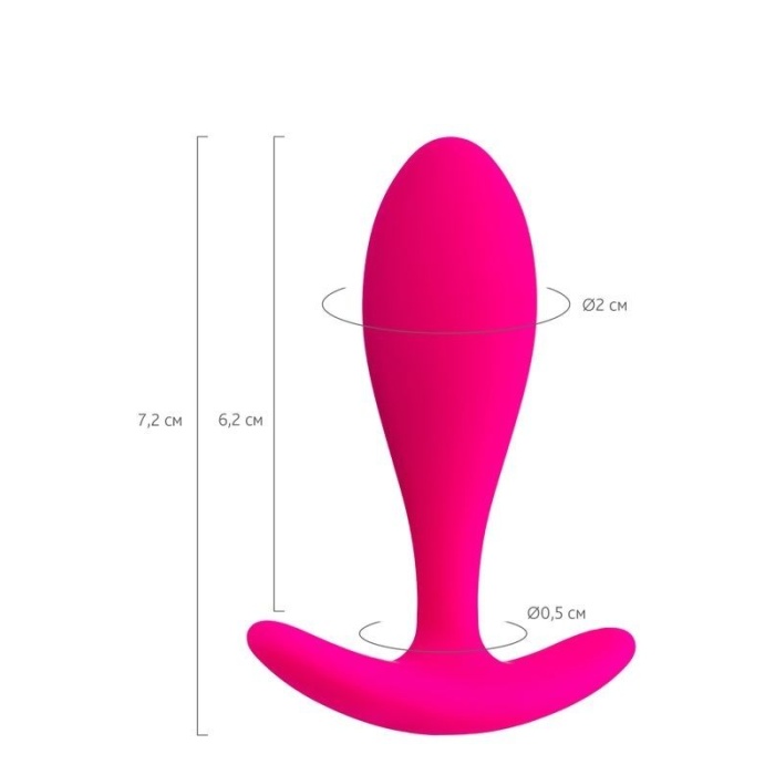 Hub Anal Plug Pembe 7.2 Cm