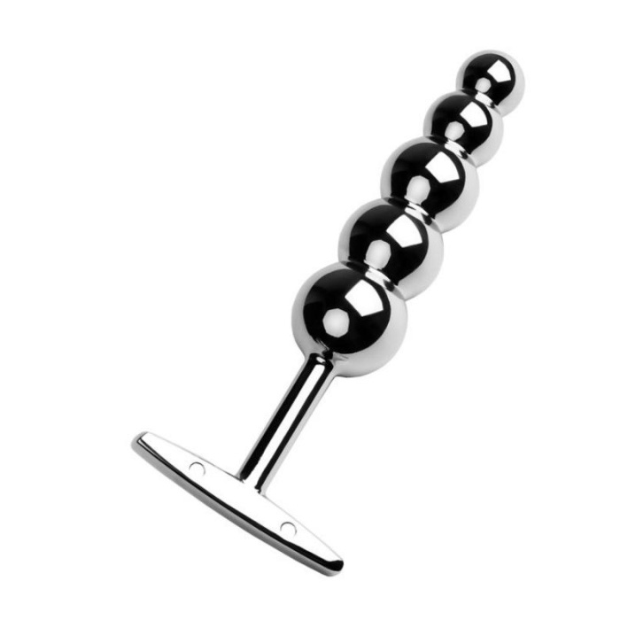 Anal Plug Metal Gümüş 15.5 Cm