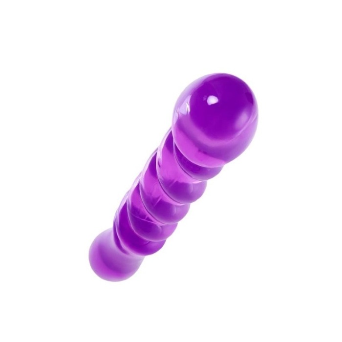 Çift Taraflı Jel Dildo Tanza. Tpe. Mor. 27.5 Cm