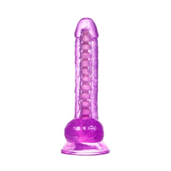 Kıkırdaklı Jel Dildo Celiam. Tpe. Mor. 20.5 Cm