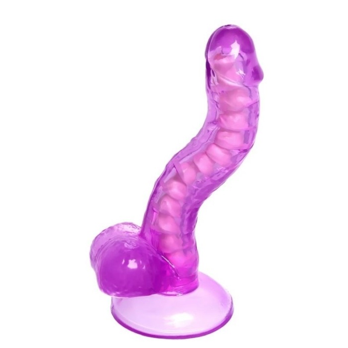 Kıkırdaklı Jel Dildo Celiam. Tpe. Mor. 20.5 Cm