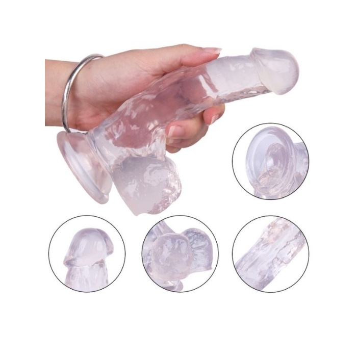 18 Cm Boyunda Beyaz Dildo