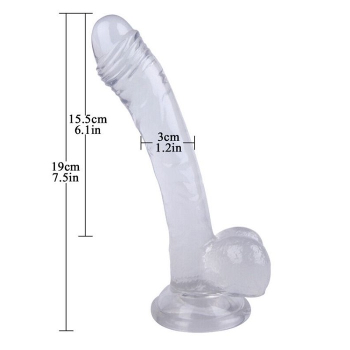 19 Cm Beyaz Dildo