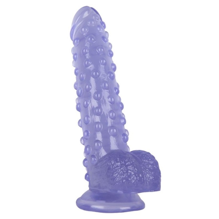 24 Cm Özel Üretim Mor Dildo