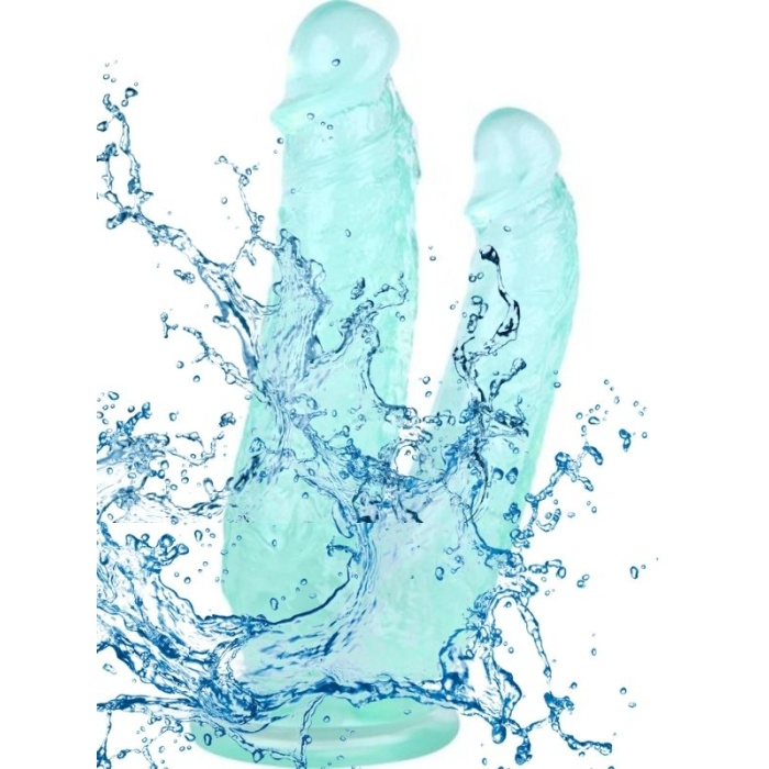 19 Cm Yeşil Çiftli Dildo 6