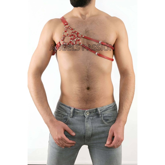 Erkek Deri Omuz Harness Tek Omuz Harness