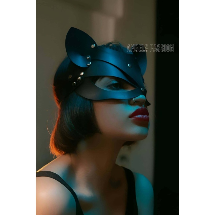 Deri Kedi Maskesi Deri Maske Seksi Maske