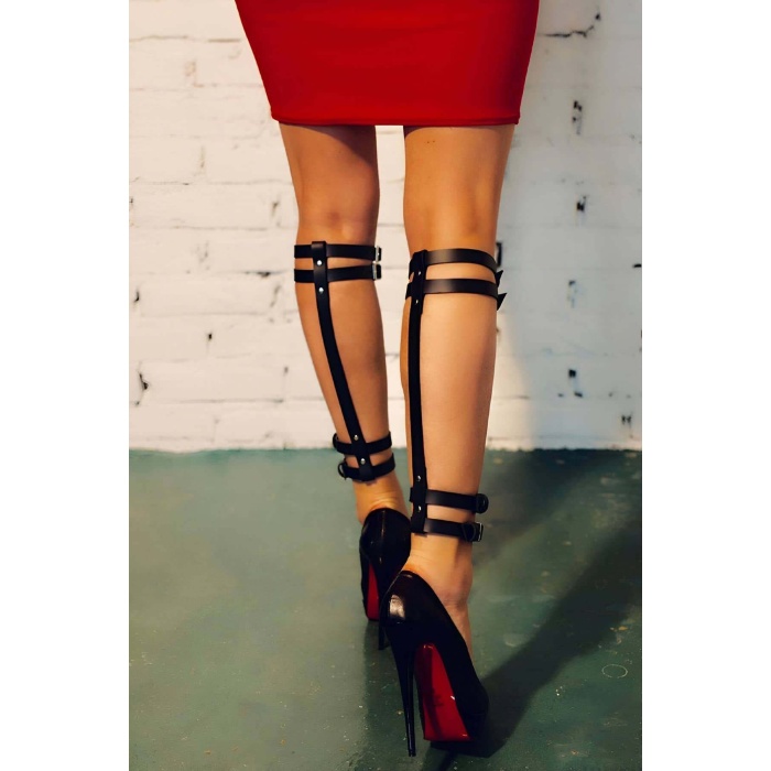 Deri Bacak Harness Etek Ve Şort Altı Deri Aksesuar