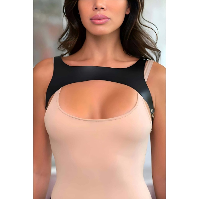 T Shirt Gömlek Kemeri Şık Deri Elbise Kemeri