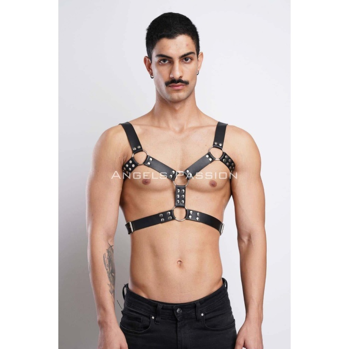 Erkek Deri Göğüs Harness Erkek Parti Akseuar Partywear