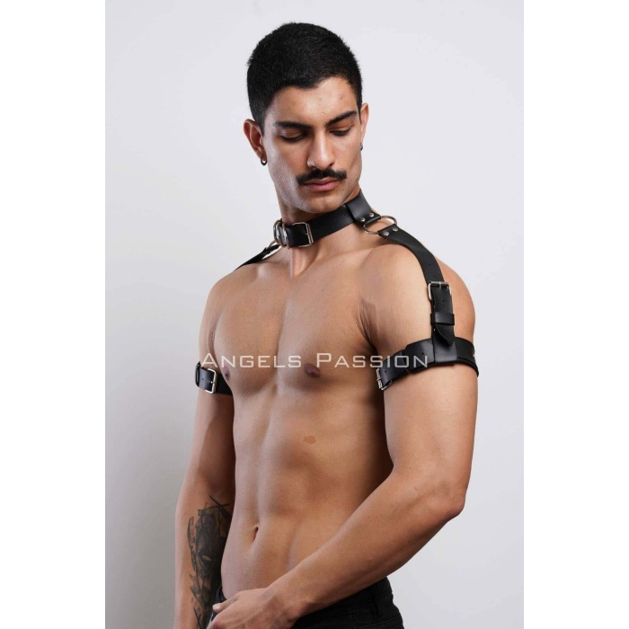 Kol Boyun Ve Omuz Detaylı Şık Erkek Harness Erkek Partywear