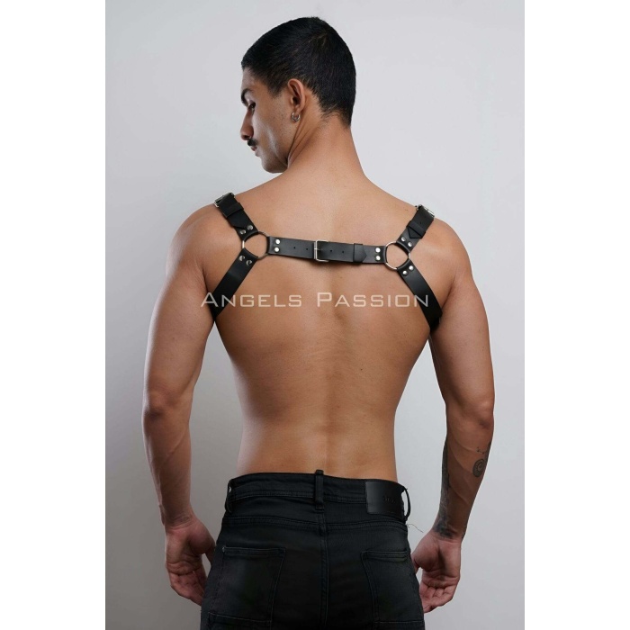 Erkek Göğüs Fantezi Deri Harness