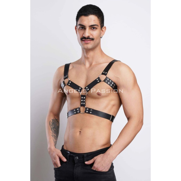 Erkek Deri Göğüs Harness Erkek Parti Akseuar Partywear