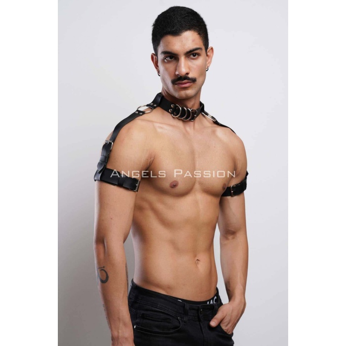 Kol Boyun Ve Omuz Detaylı Şık Erkek Harness Erkek Partywear