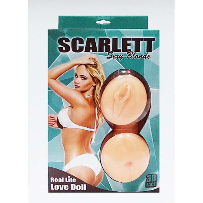 Scarlett Sexy Blonde Gerçekçi Sarışın Şişme Bebek