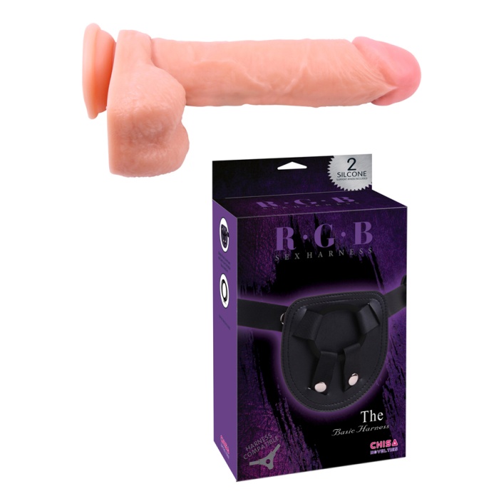 Belden Bağlamalı 21.5 Cm Protez Penis Ve Kemeri