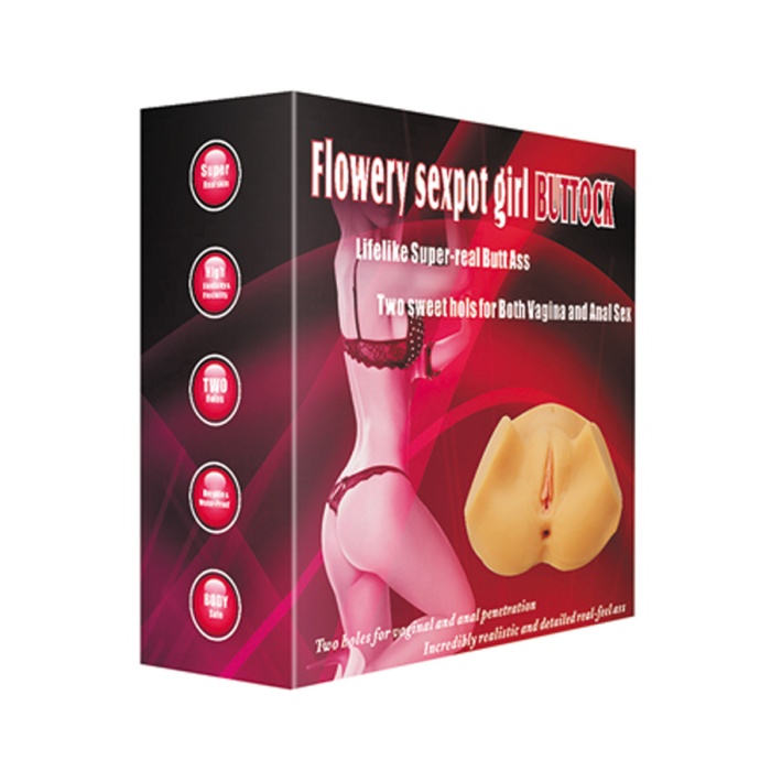 Buttock Gerçekçi Suni Vajinal Anal Mastürbatör