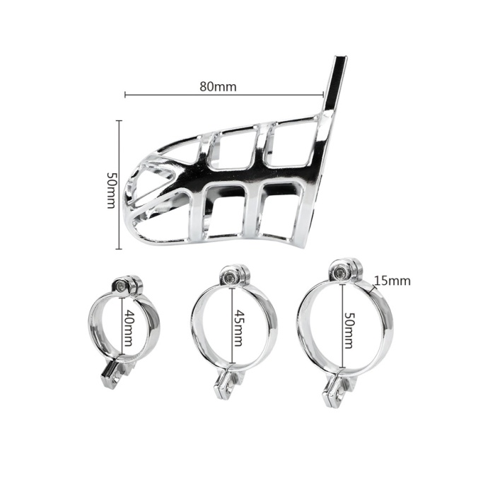Seks Shop Bdsm Paslanmaz Çelik Penis Kafesi