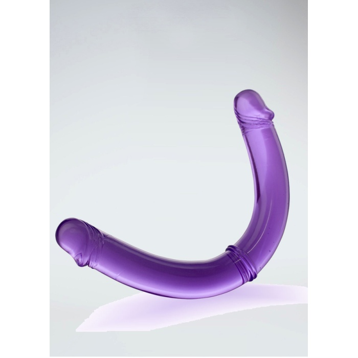 Twinzer Çift Taraflı Mor Dildo
