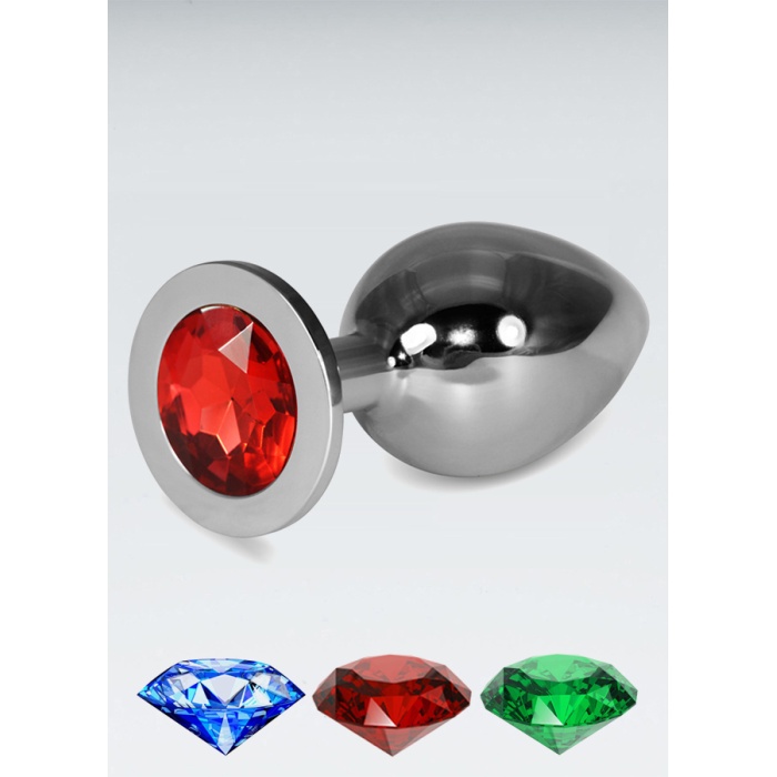 Kırmızı Büyük Boy Metal Anal Plug