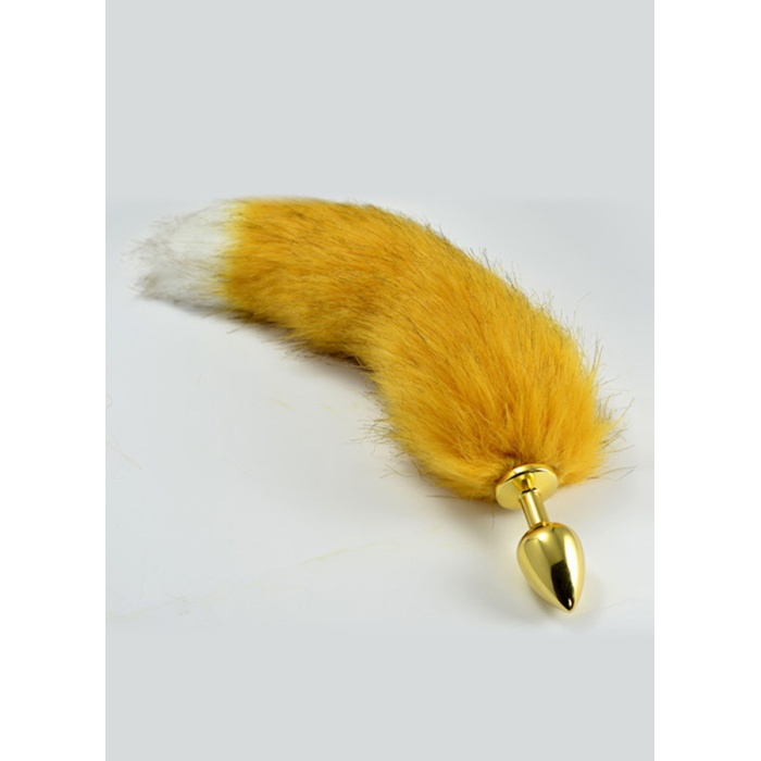 Küçük Boy Gold Kuyruklu Tüylü Anal Plug