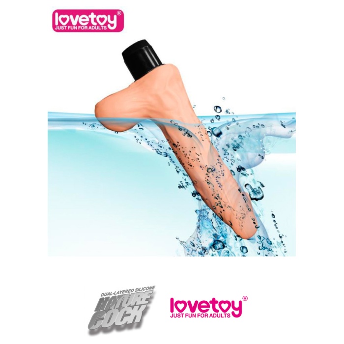 Real Feel Cyberskin 20 Cm Titreşimli Vibratör Penis