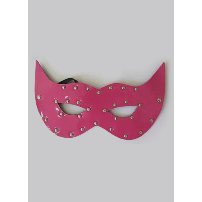 Fantazi Pembe Deri Fantezi Maske