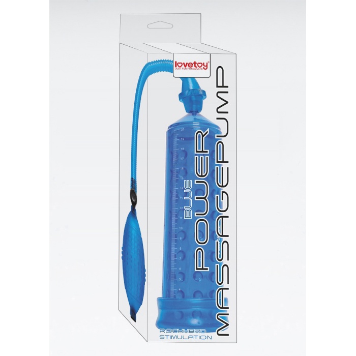 Power Massage Pump Mavi Vakumlu Penis Pompası
