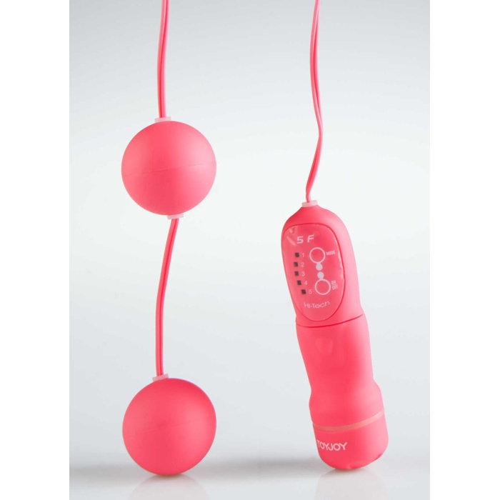 2 Li Pembe Duo Balls Anal Vajinal Top