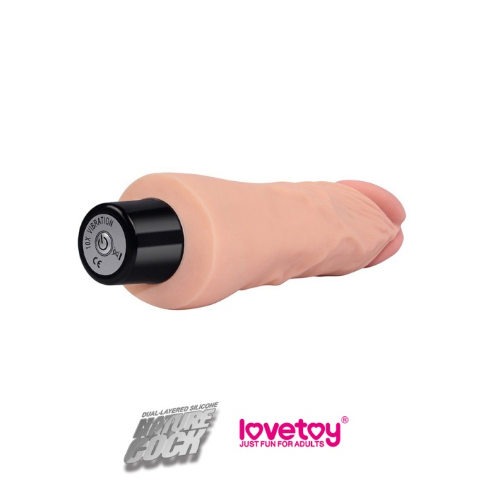 Titreşimli Ultra Yumuşak Realistik Vibratör 18 Cm