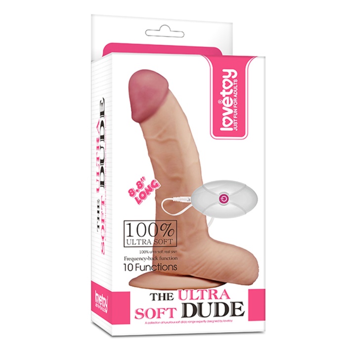 10 Farklı Titreşimli 22.5 Cm Realistik Dildo Vibratör