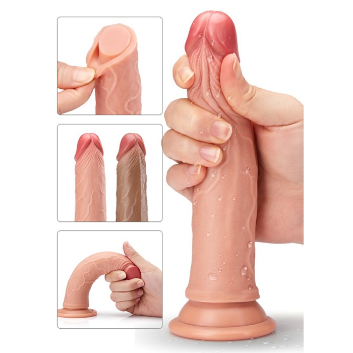 Et Dokusunda Ten Rengi Extra Yumuşak 18 Cm Penis