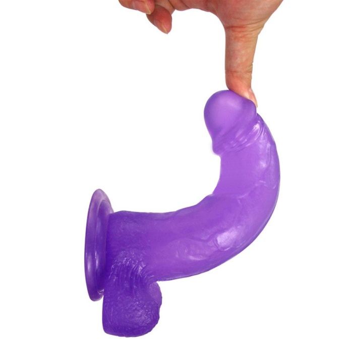 Jel Dokulu Dildo Penis 20 Cm