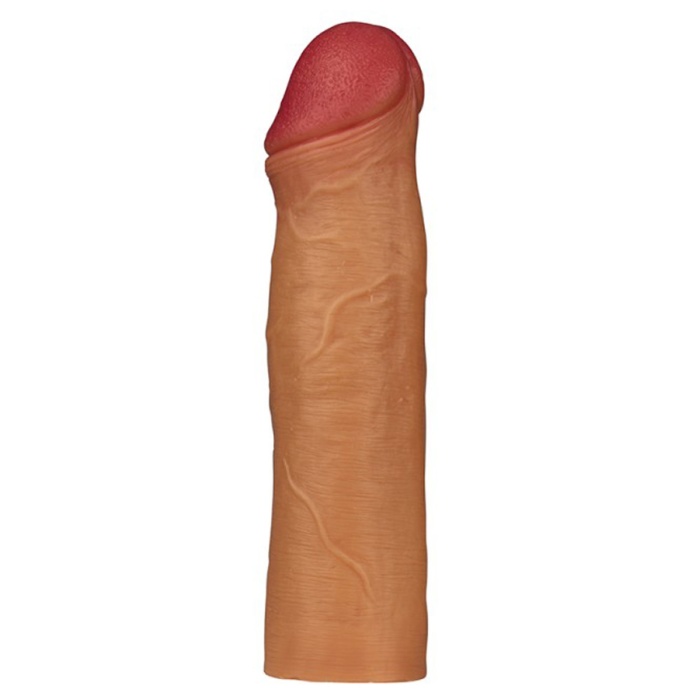 Natur 5 Cm Dolgulu Penis Kılıfı Uzatmalı Silikon Kılıf