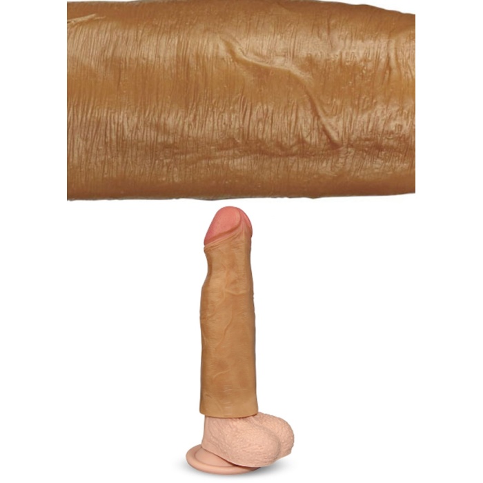 Natur 5 Cm Dolgulu Penis Kılıfı Uzatmalı Silikon Kılıf