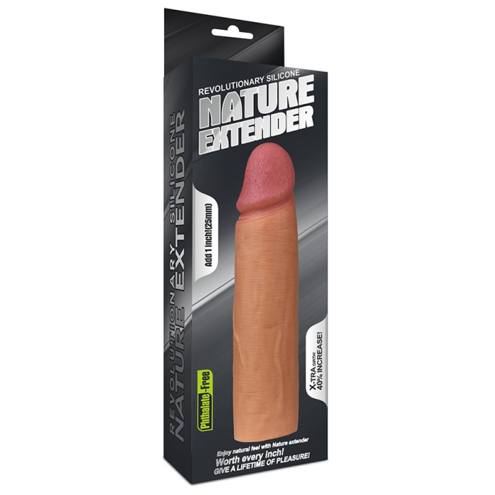 Nature 5 Cm Dolgulu Penis Kılıfı Uzatmalı Silikon Kılıf